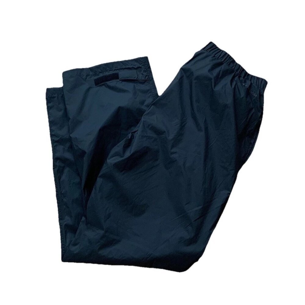 Columbia Omni Tech Packable Pants Black Adjustable Outdoor Hiking Men’s 3XT